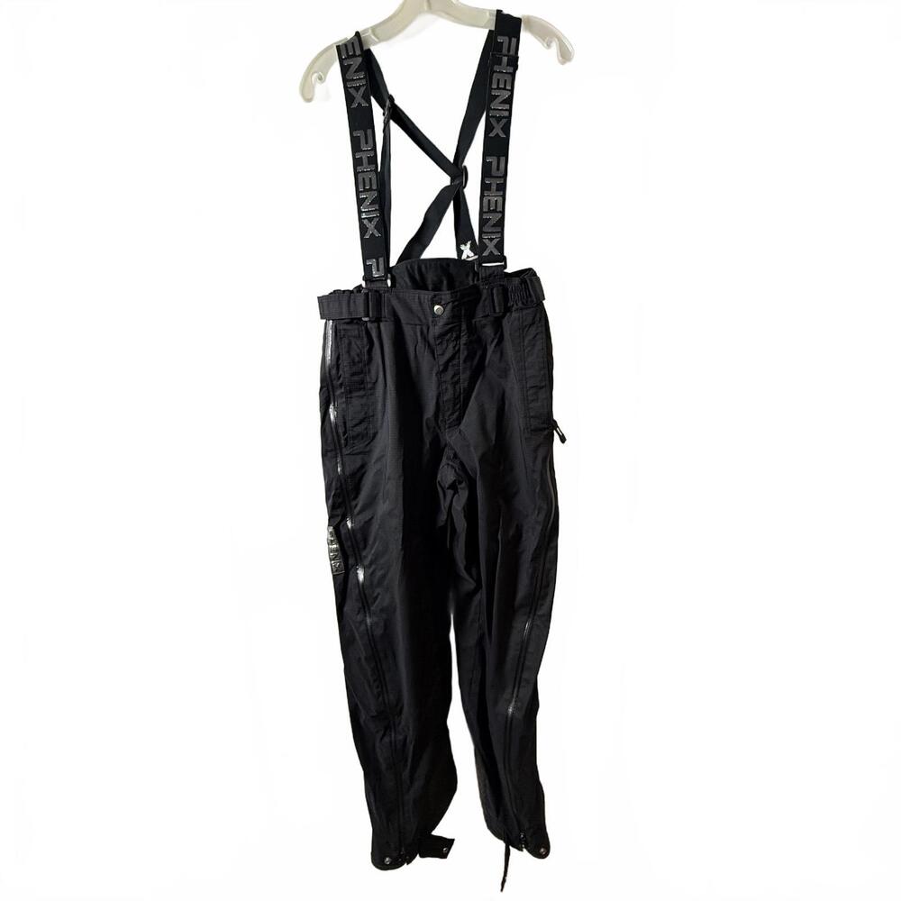 PHENIX ski/snowboard Black bib pants with suspenders.  Junior XL/Mens Small